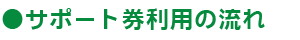サポート券利用の流れ